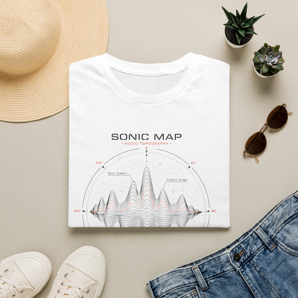 Sonic Map Waveform T-Shirt — Audio Spectrum Graphic Tee