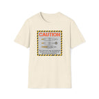 Caution: Galvanized Connector Diagram T‑Shirt — Electrical Tech Safety Tee