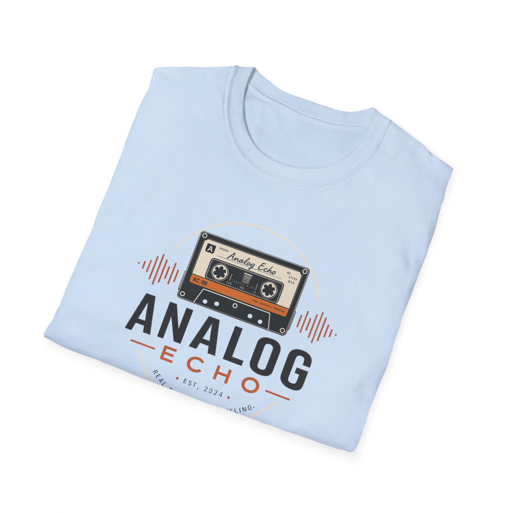 Analog Echo Cassette T-Shirt — Retro Music Tee
