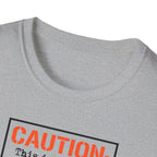 Caution: Will Lecture on Benefits of Gold‑Plated Connectors — Graphic T‑Shirt