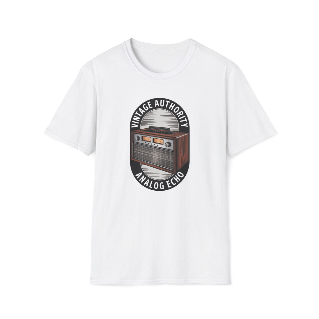 Vintage Authority Radio T-Shirt — Retro Analog Echo Graphic Tee