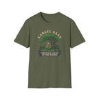 Cancel SaaS T-Shirt — "Unplug & Log In to the Woods" Outdoor Tech Detox Tee