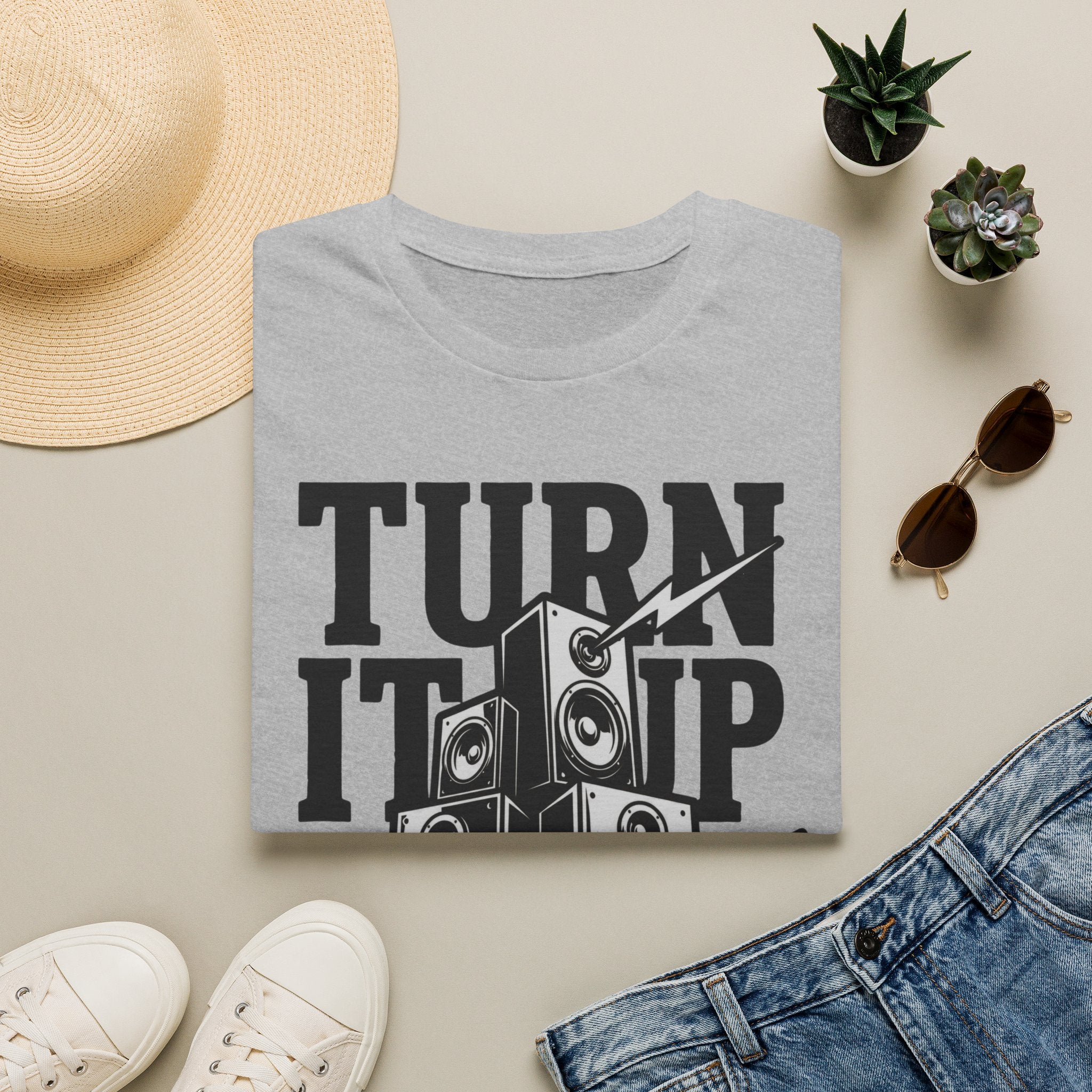 Turn It Up T-Shirt — Loud Speaker Music Graphic Tee