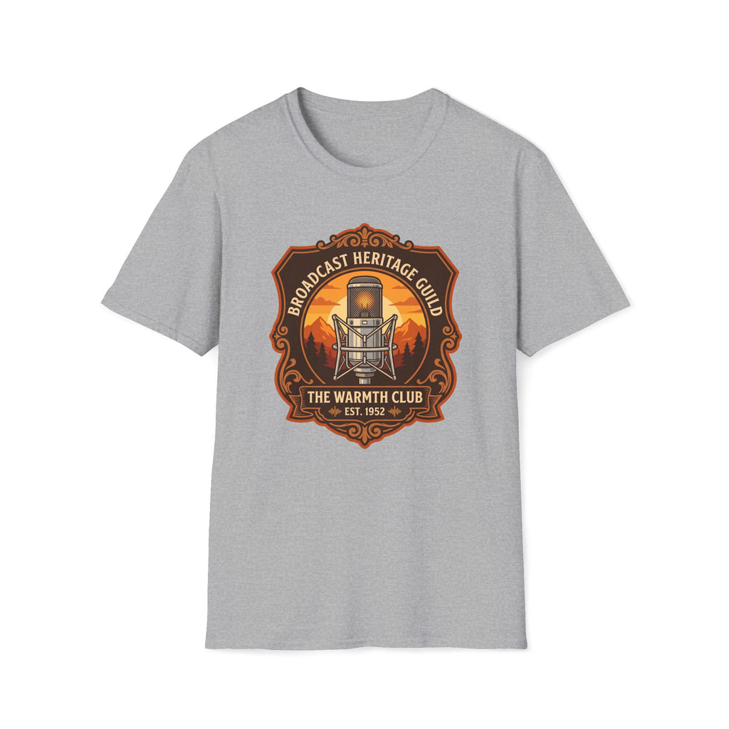 Broadcast Heritage Guild T‑Shirt — The Warmth Club Vintage Microphone Tee