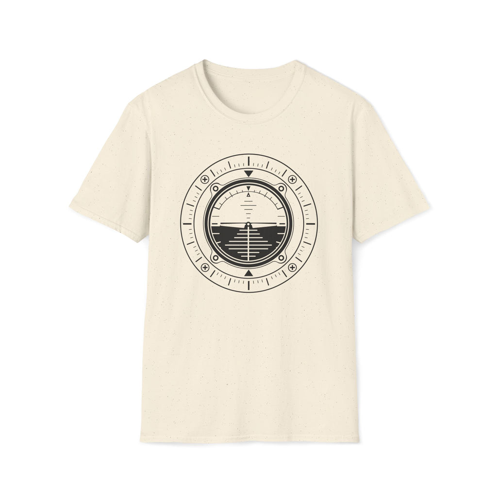 Aviation Attitude Indicator T‑Shirt — Pilot Instrument Graphic Tee