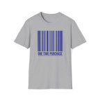 One Time Purchase Barcode T-Shirt — Minimalist Graphic Tee