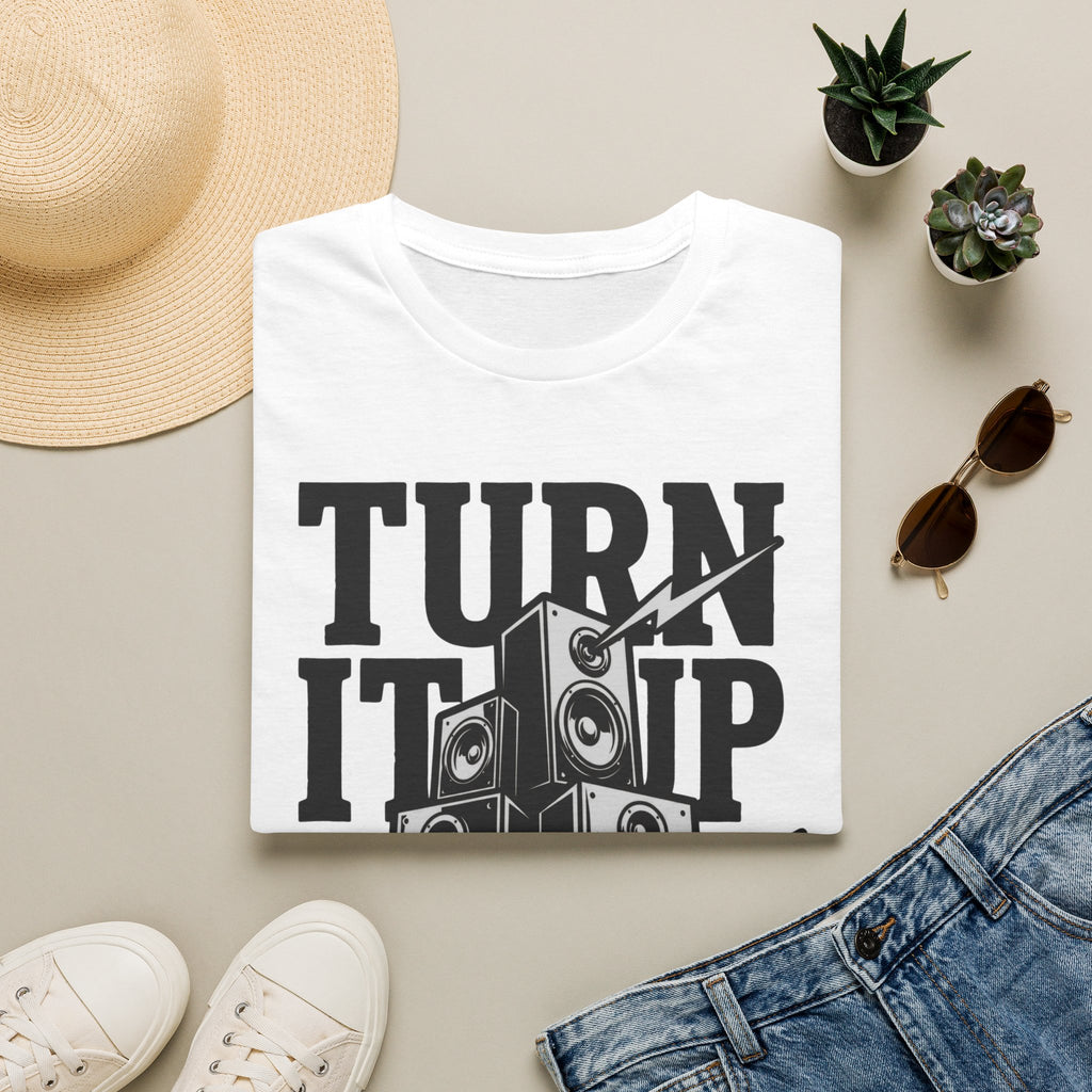 Turn It Up T-Shirt — Loud Speaker Music Graphic Tee