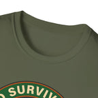 Audio Survival Club T‑Shirt — Retro Mountain Turntable Graphic