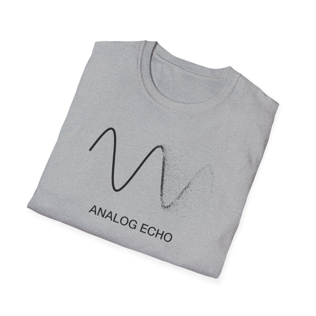 Analog Echo T-Shirt — Minimal Wave Graphic Tee