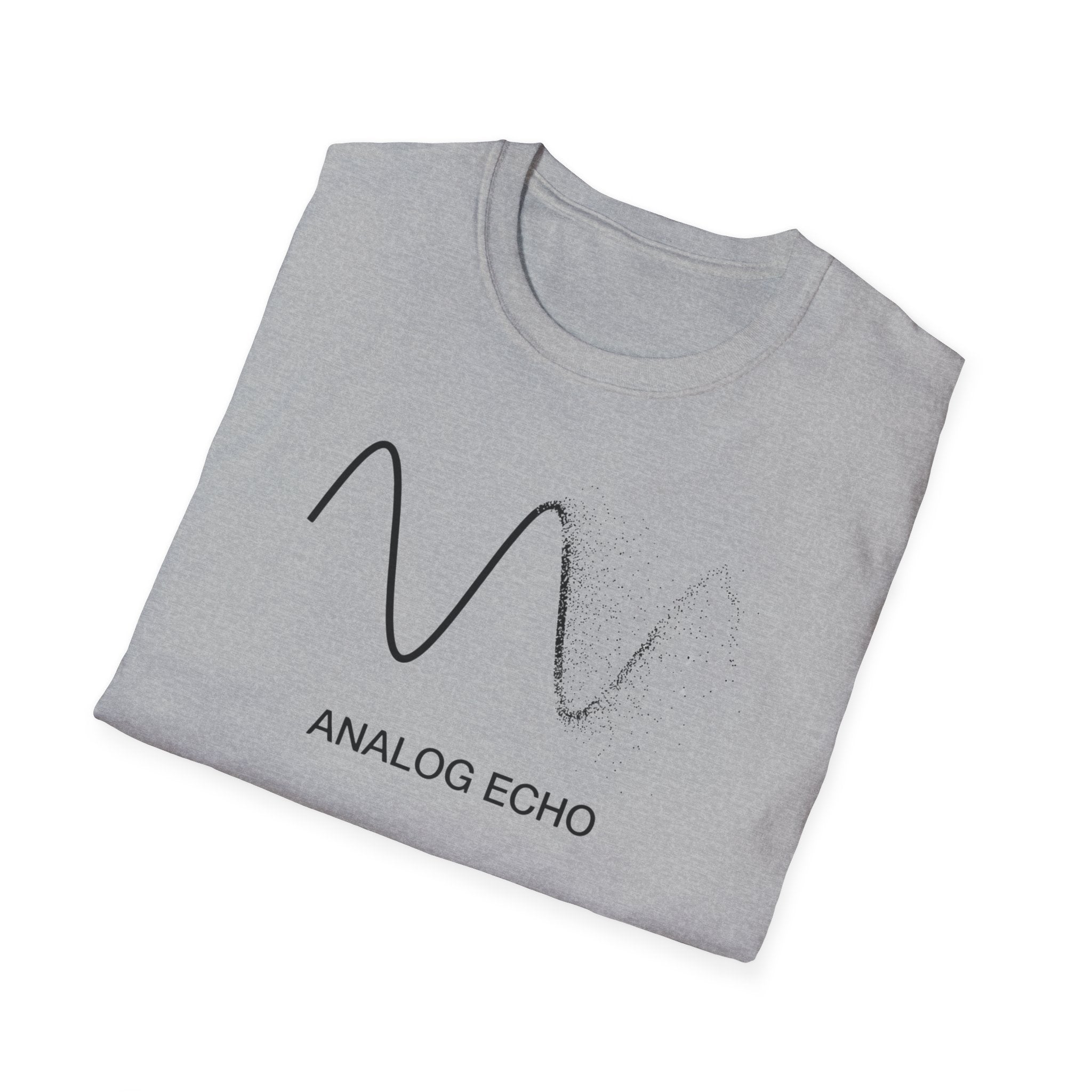 Analog Echo T-Shirt — Minimal Wave Graphic Tee
