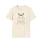 Vintage Tube Amp Schematic T-Shirt — Retro Audio Engineer Tee