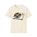 Turntable Vinyl Record T‑Shirt — Retro DJ Music Tee