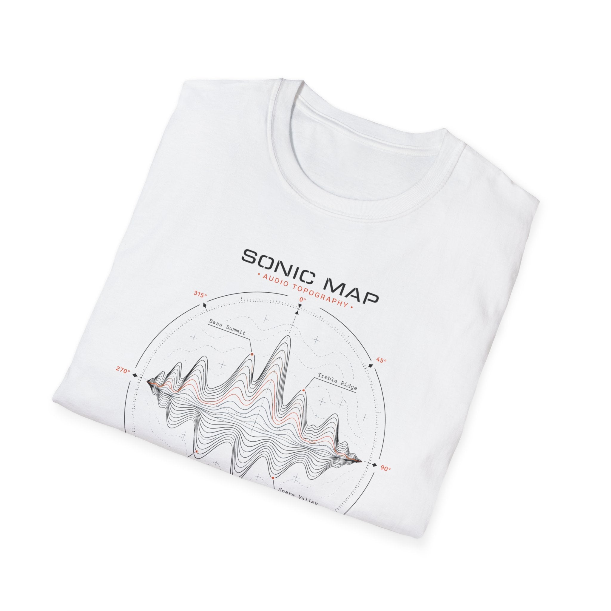 Sonic Map Waveform T-Shirt — Audio Spectrum Graphic Tee