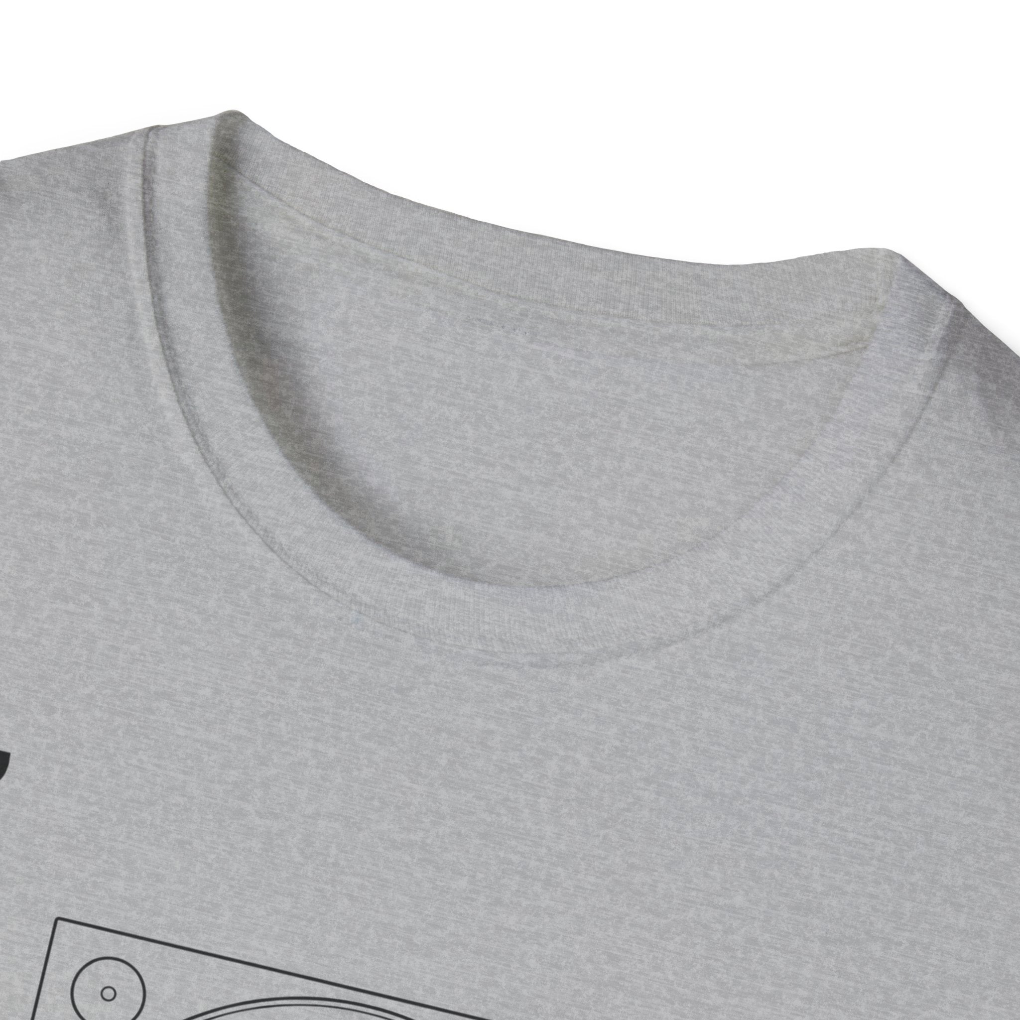 Hi‑Fi Blueprint Turntable T-Shirt — Retro Audio Diagram Tee
