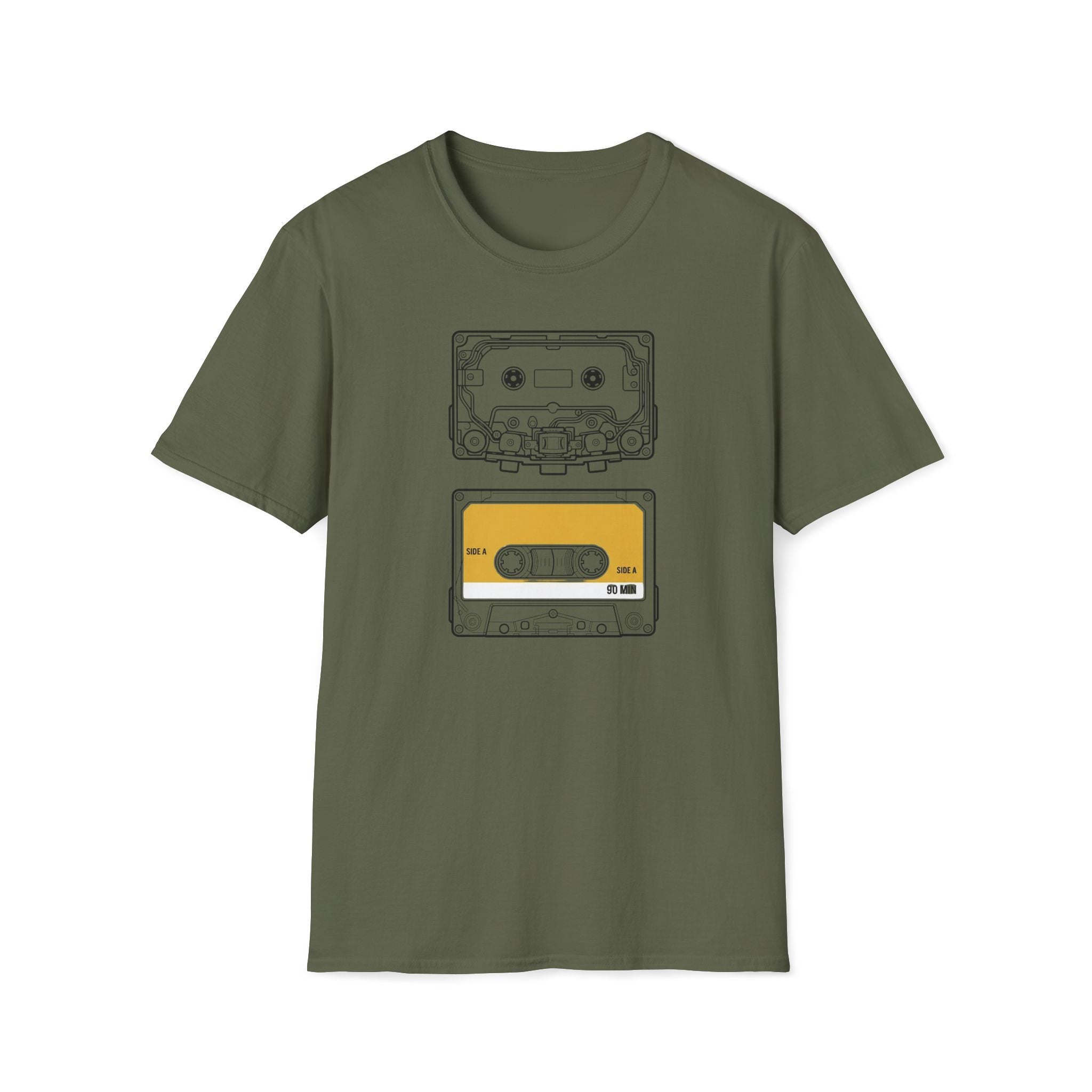 Cassette Tape Graphic Tee — Vintage Retro Music T-Shirt