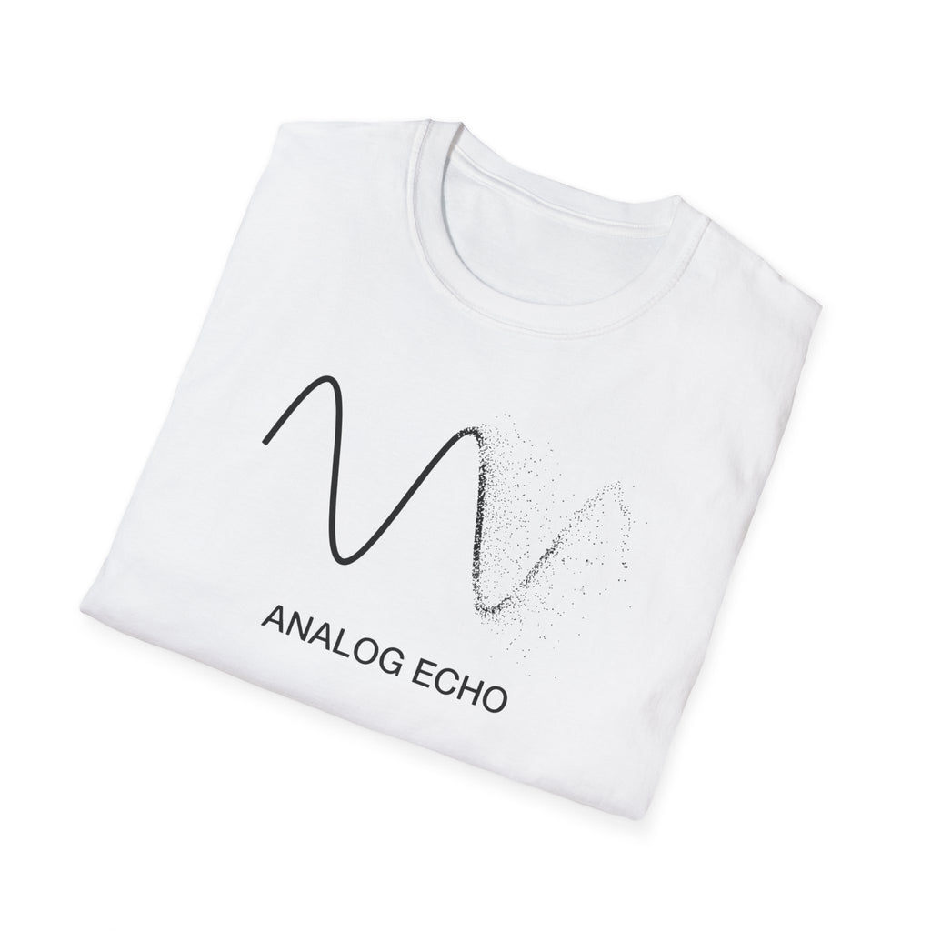 Analog Echo T-Shirt — Minimal Wave Graphic Tee