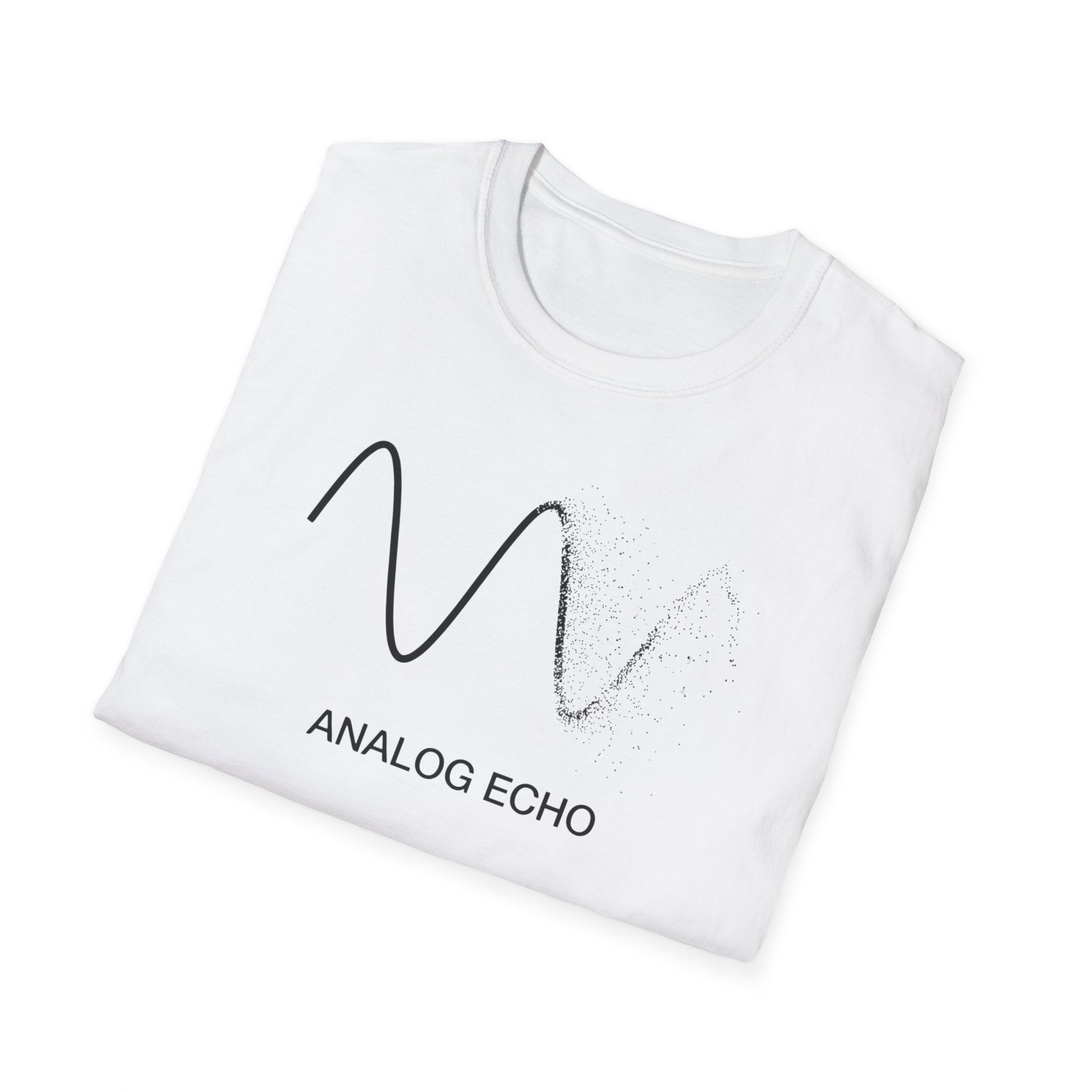Analog Echo T-Shirt — Minimal Wave Graphic Tee