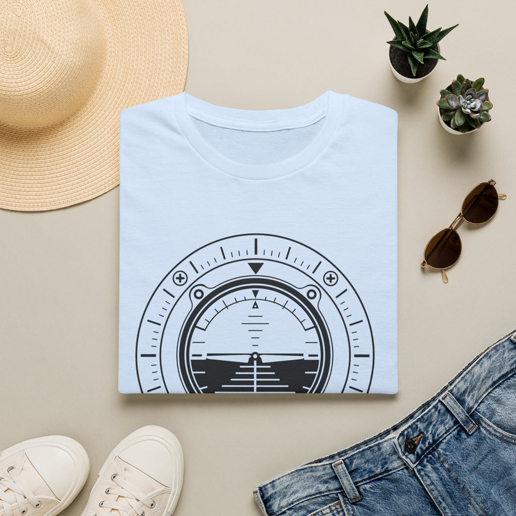 Aviation Attitude Indicator T‑Shirt — Pilot Instrument Graphic Tee
