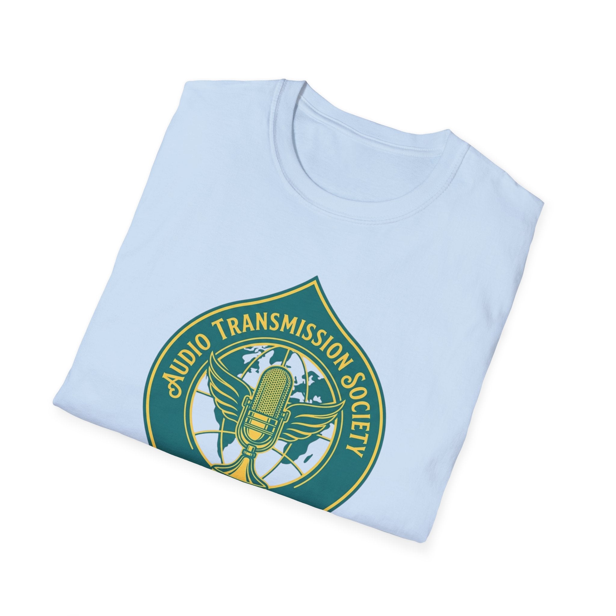 Audio Transmission Society T-Shirt — Retro Microphone Sound Reproduction Guild Tee