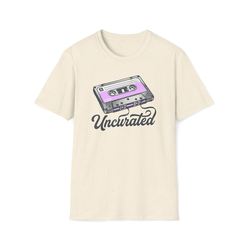 Retro Cassette 'Uncurated' T-Shirt — Vintage Music Graphic Tee