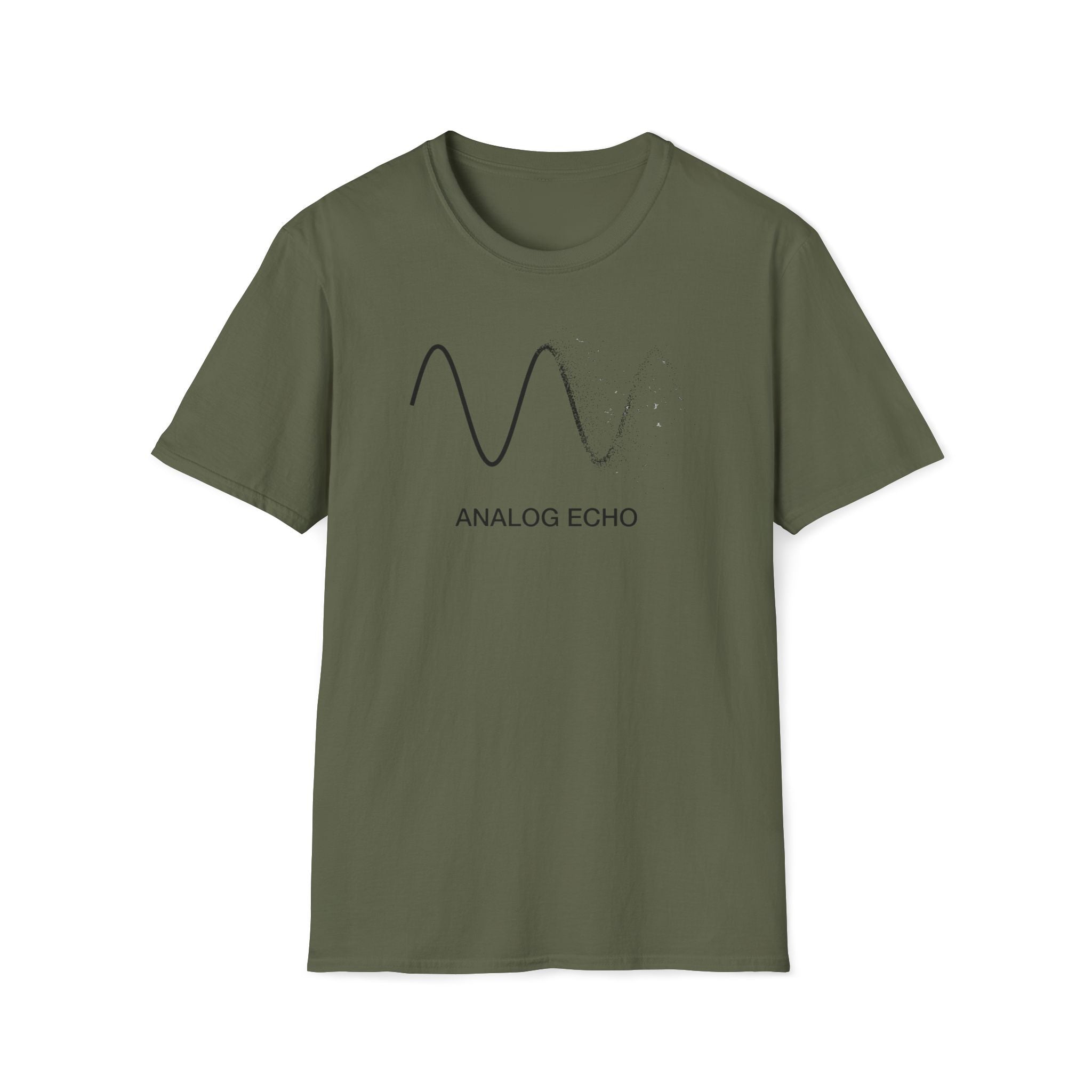Analog Echo T-Shirt — Minimal Wave Graphic Tee