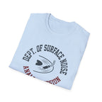 Analog Division T‑Shirt — Dept. of Surface Noise Retro Audio Tee