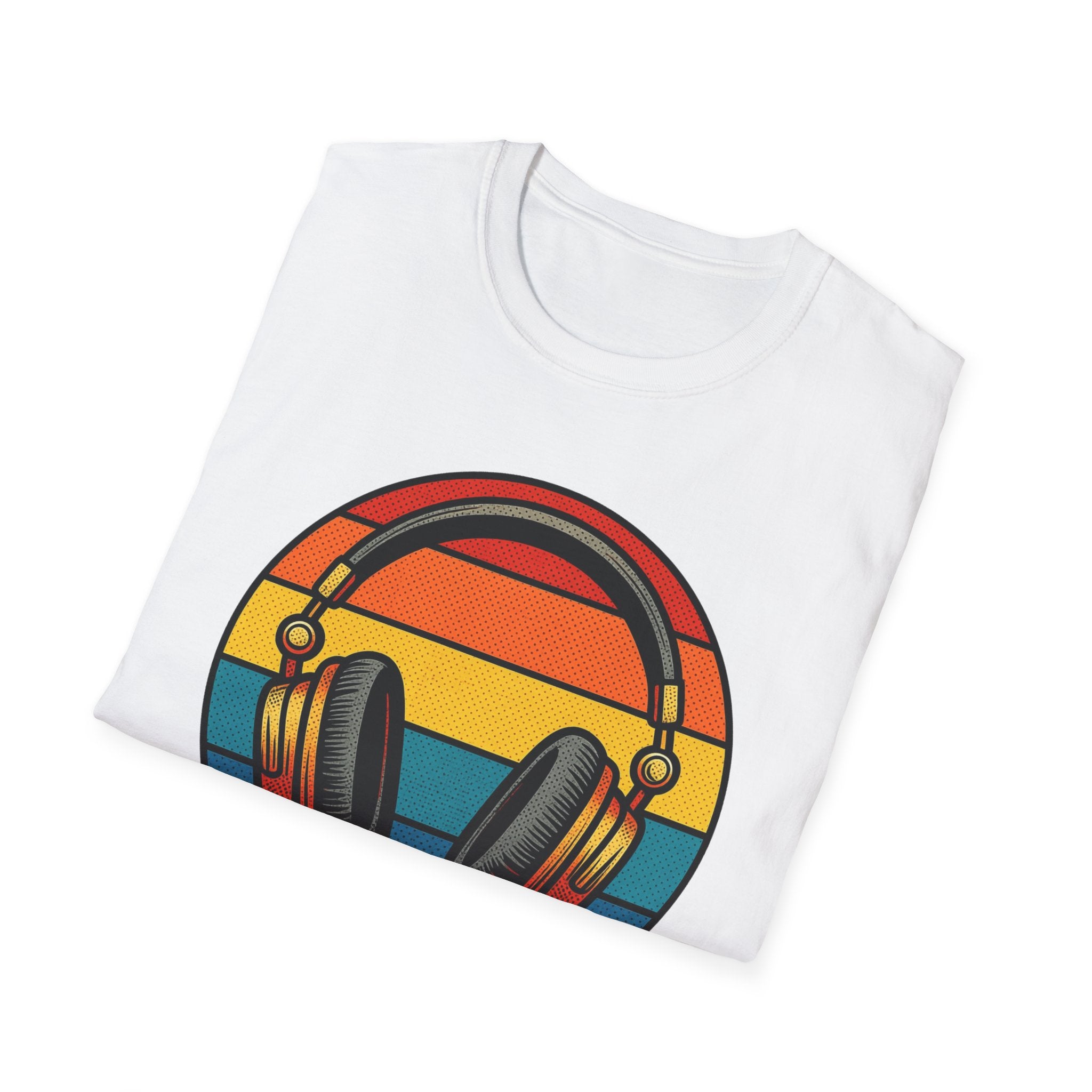 Headphones Retro Sunset T-Shirt