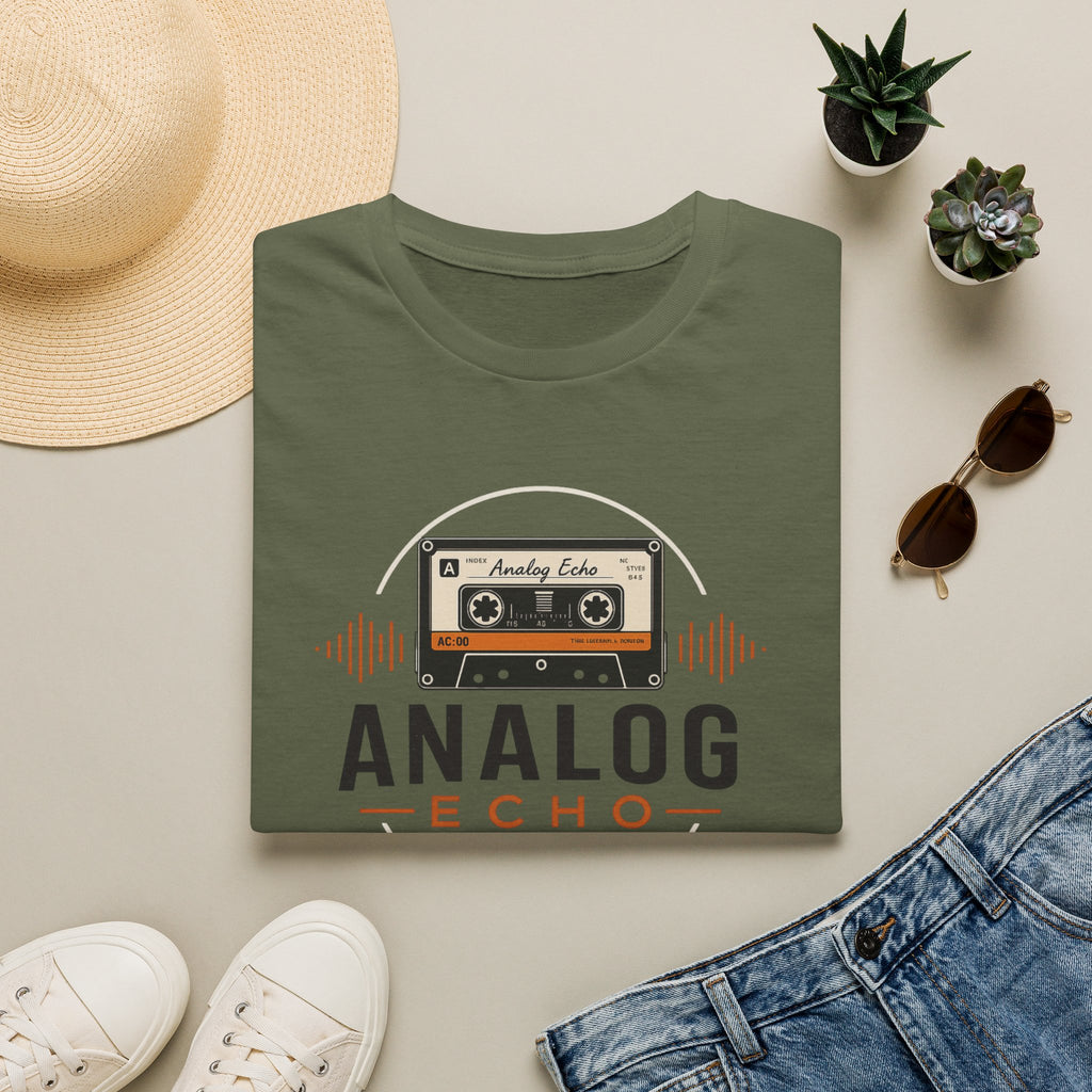 Analog Echo Cassette T-Shirt — Retro Music Tee