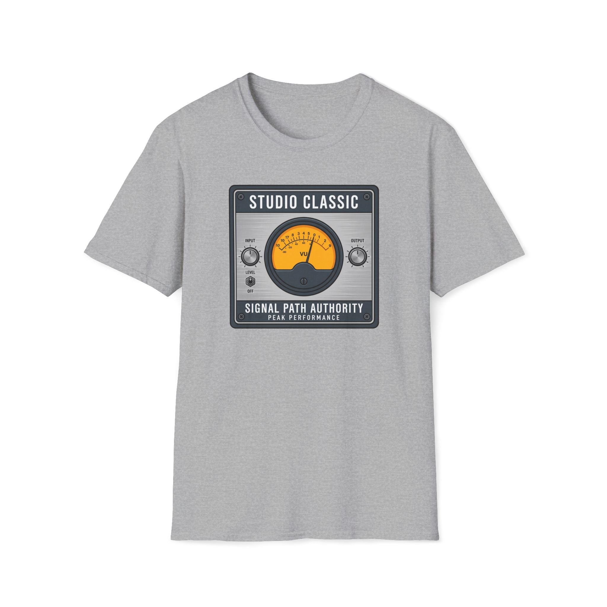 Studio Classic VU Meter T-Shirt — Vintage Audio Engineer Tee