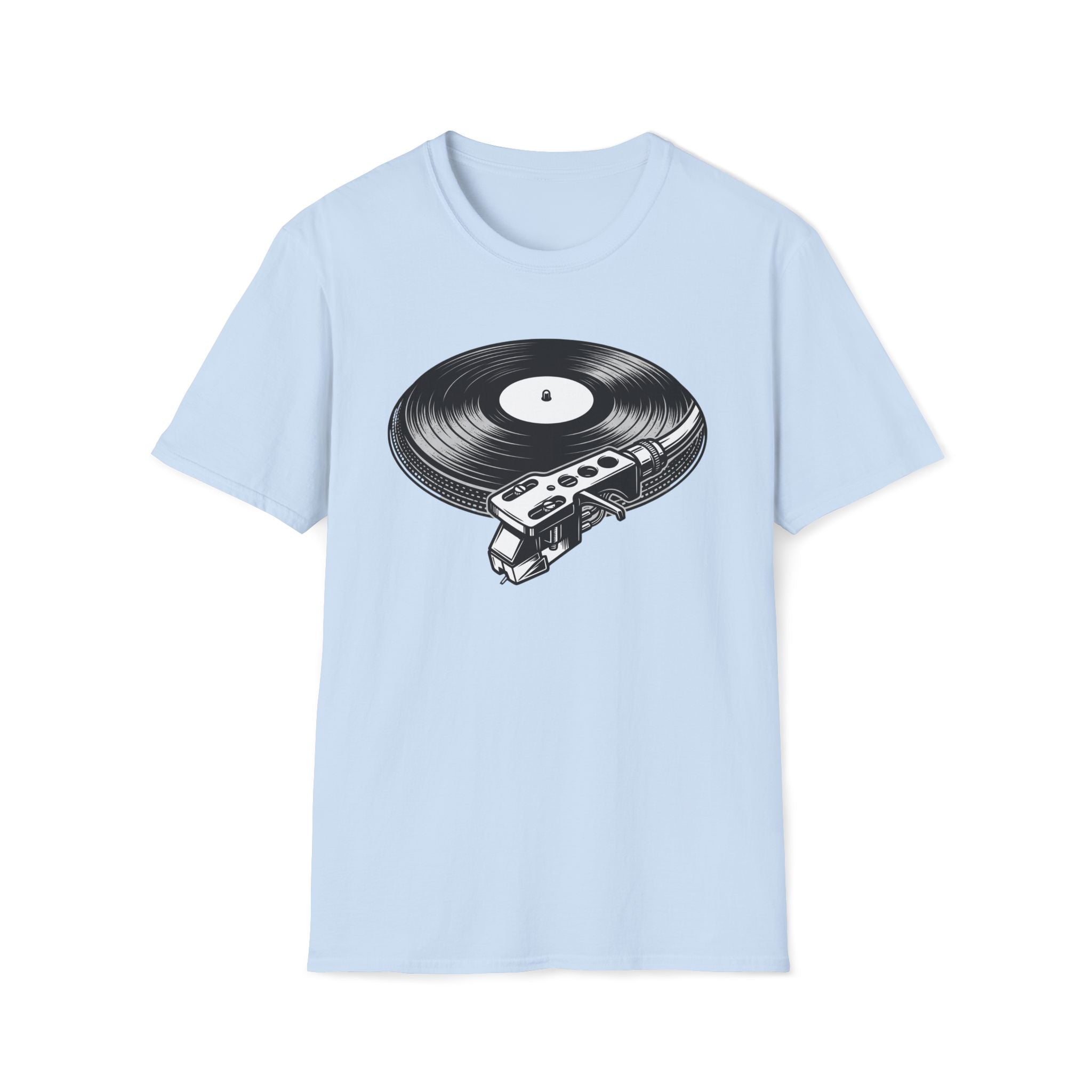 Vintage Vinyl Record T-Shirt — Retro Turntable Graphic Tee