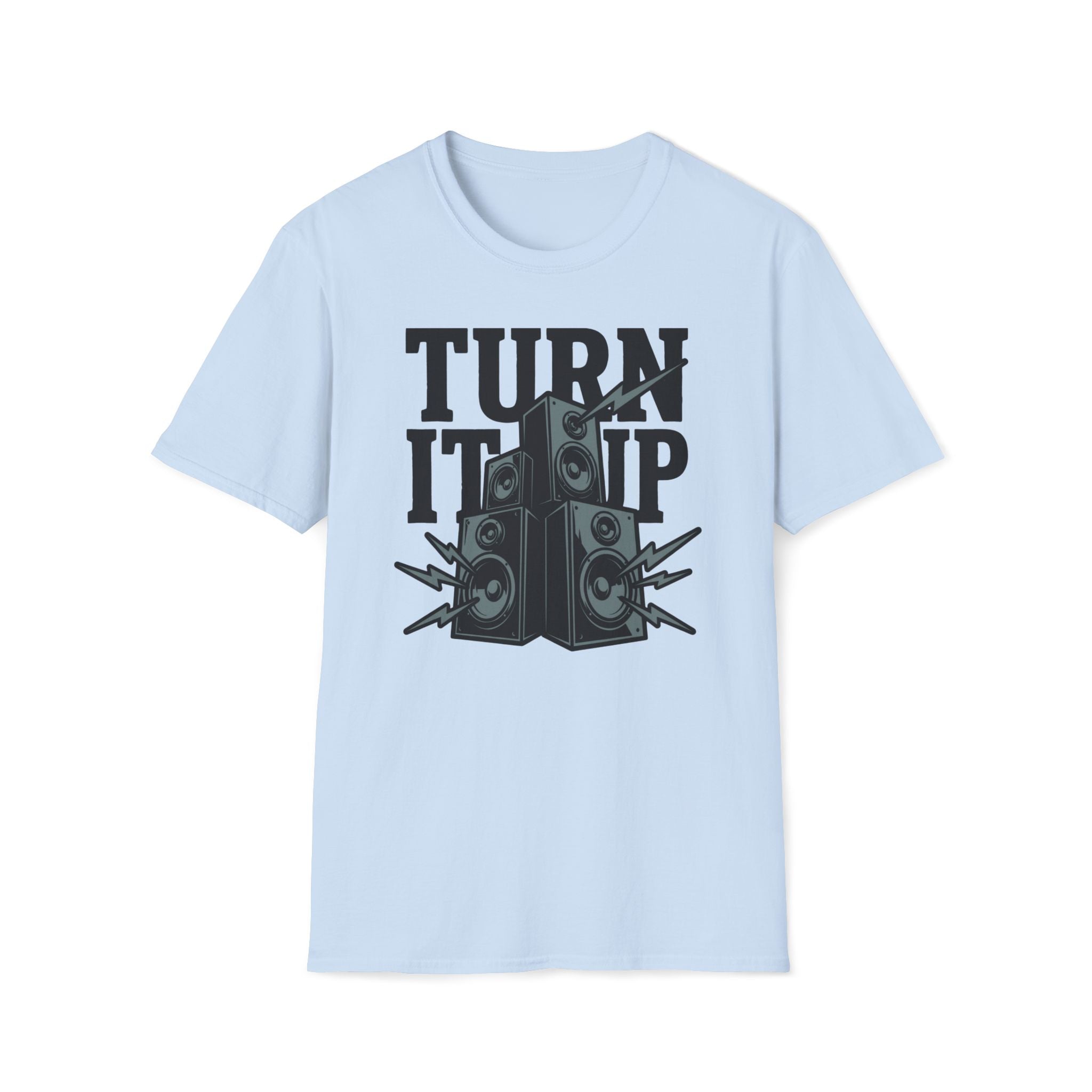 Turn It Up Speaker Stack T-Shirt — Loud Music Graphic Tee