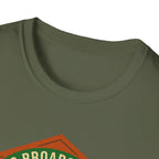 Analog Broadcast Squad T-Shirt — Vintage Microphone Mountain Logo