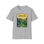 Explore the Real World T-Shirt — Vintage Mountain Adventure Tee