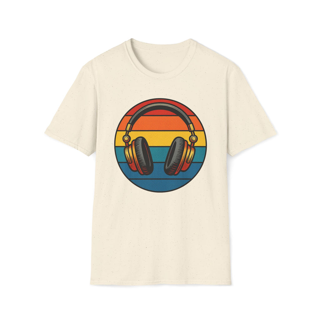 Headphones Retro Sunset T-Shirt