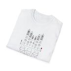Vintage Tube Amp Schematic T-Shirt — Retro Audio Engineer Tee
