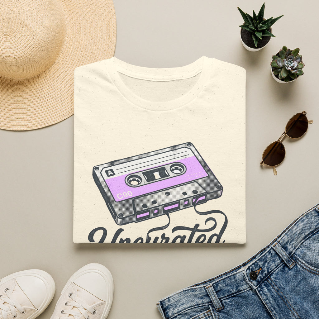 Retro Cassette 'Uncurated' T-Shirt — Vintage Music Graphic Tee