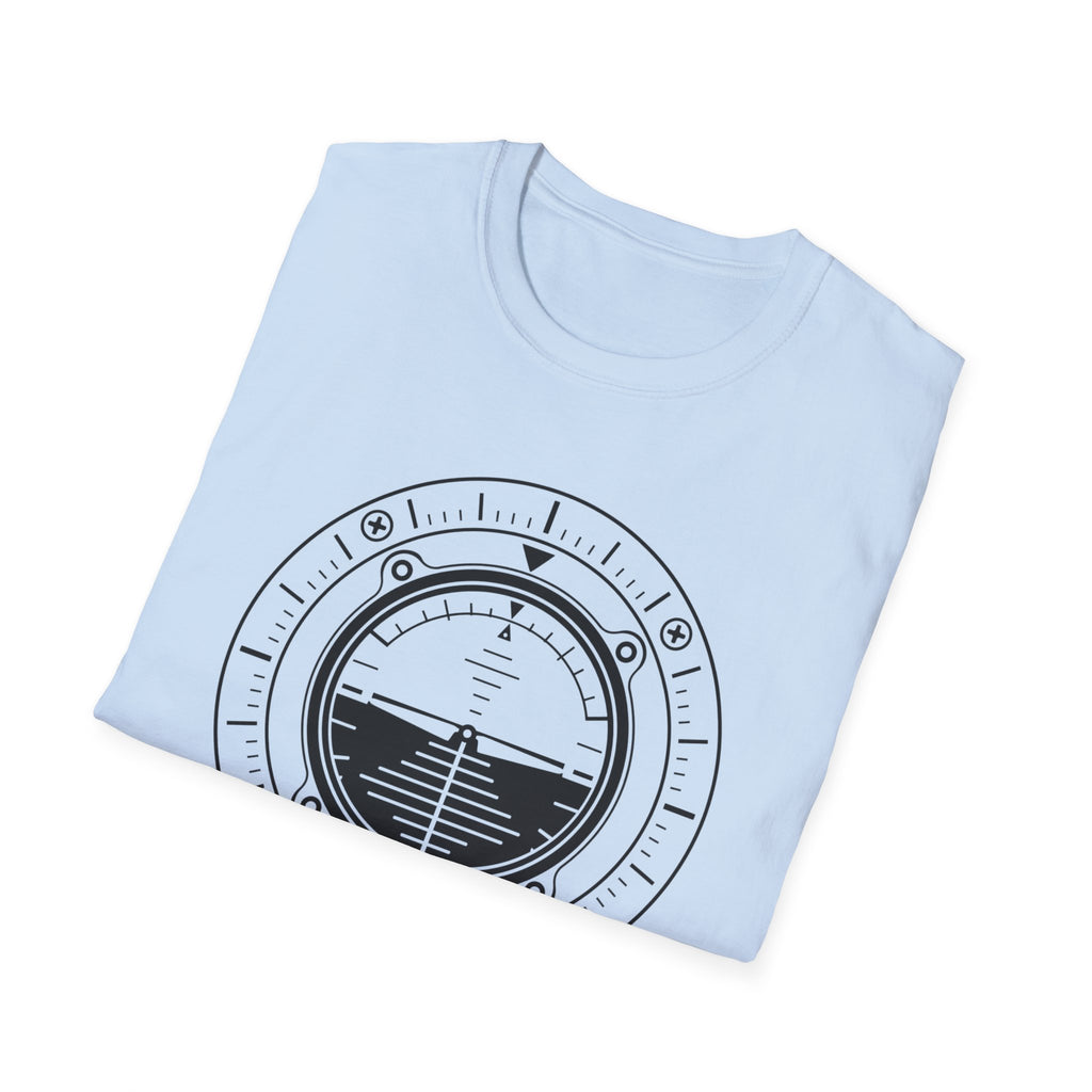 Aviation Attitude Indicator T‑Shirt — Pilot Instrument Graphic Tee