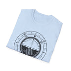 Aviation Attitude Indicator T‑Shirt — Pilot Instrument Graphic Tee