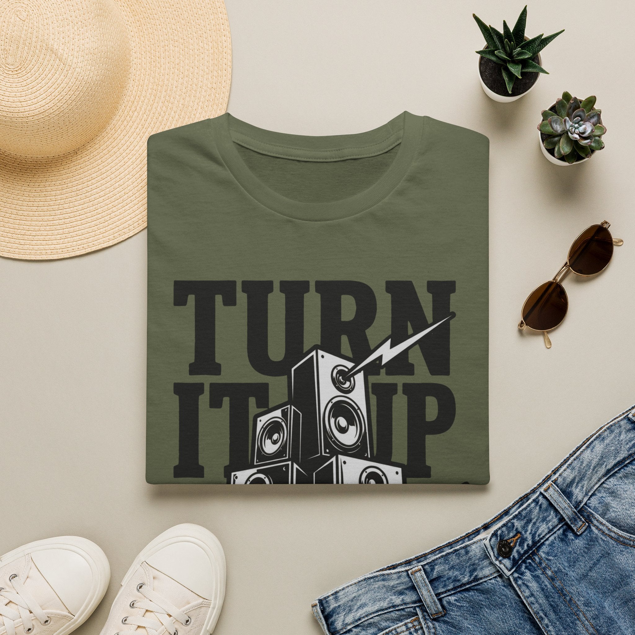 Turn It Up T-Shirt — Loud Speaker Music Graphic Tee