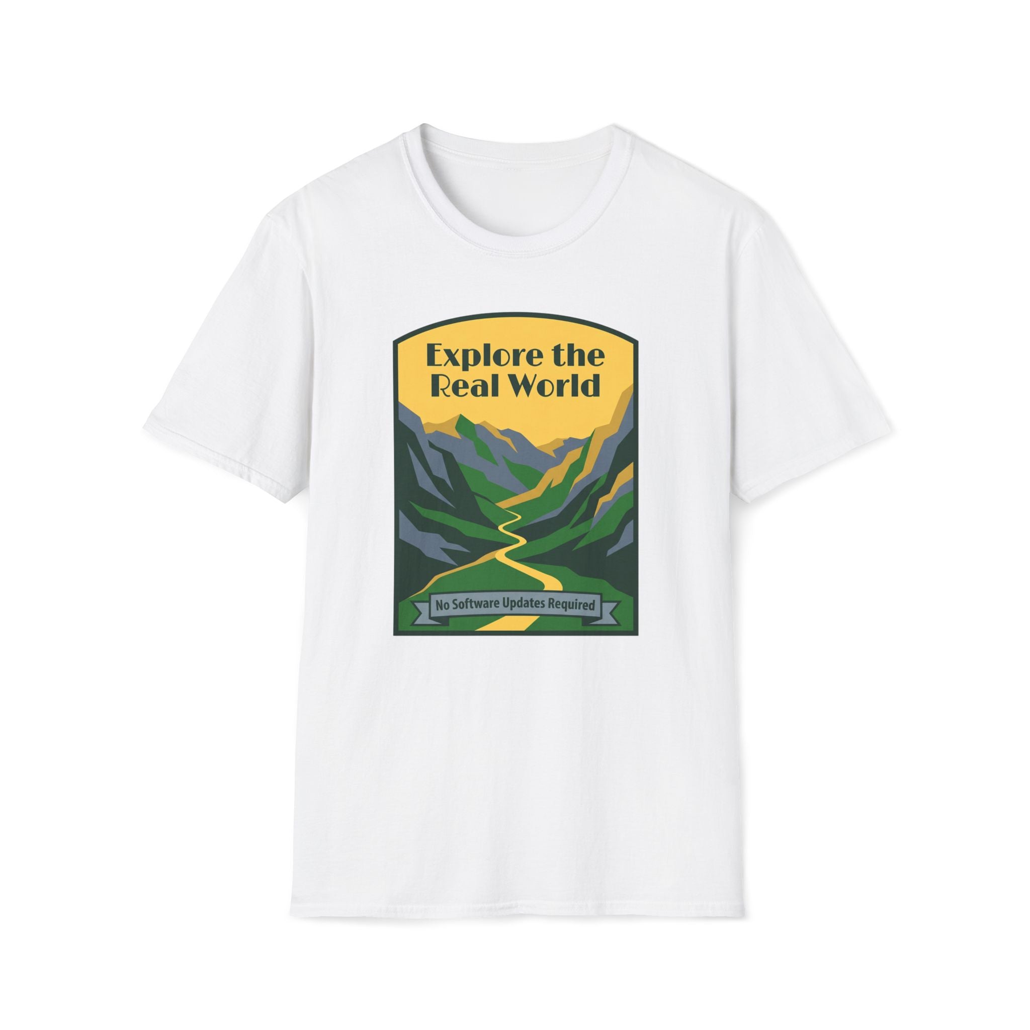 Explore the Real World T-Shirt — Vintage Mountain Adventure Tee