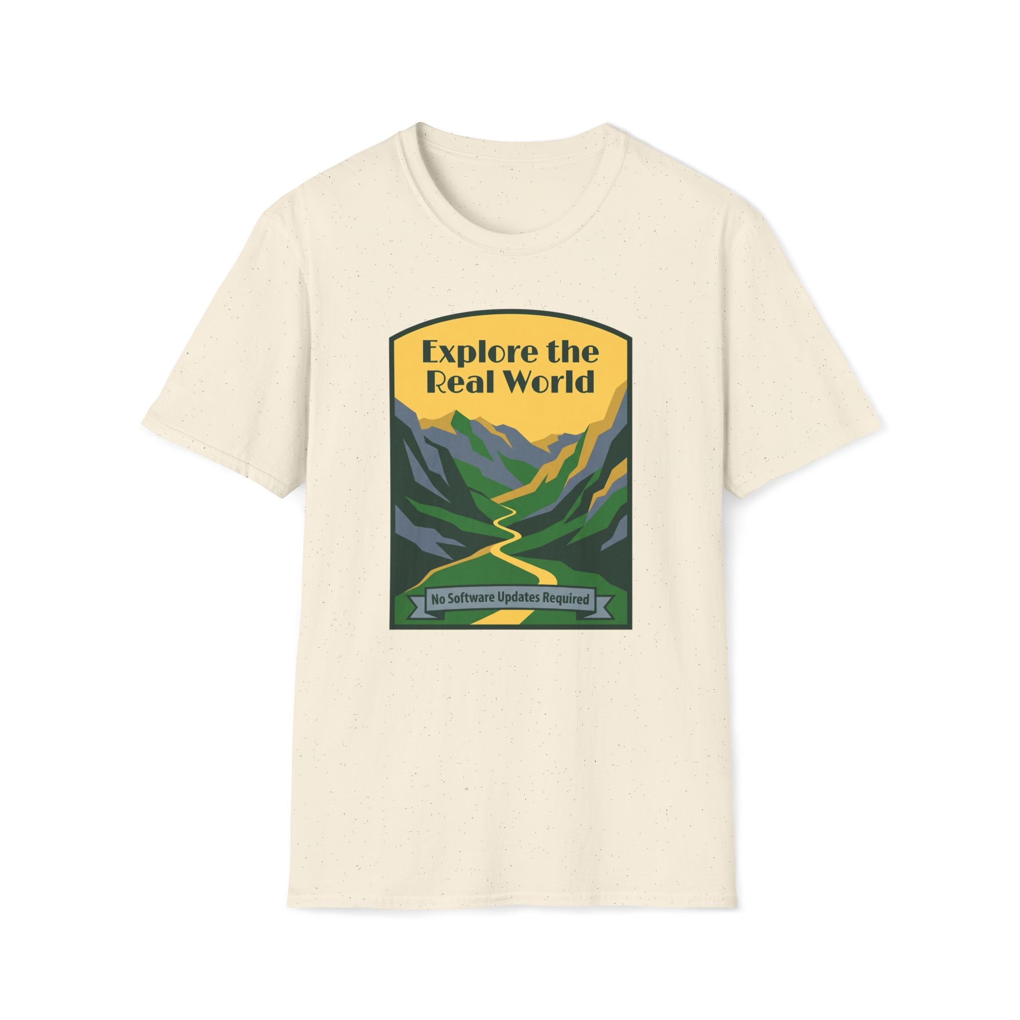 Explore the Real World T-Shirt — Vintage Mountain Adventure Tee