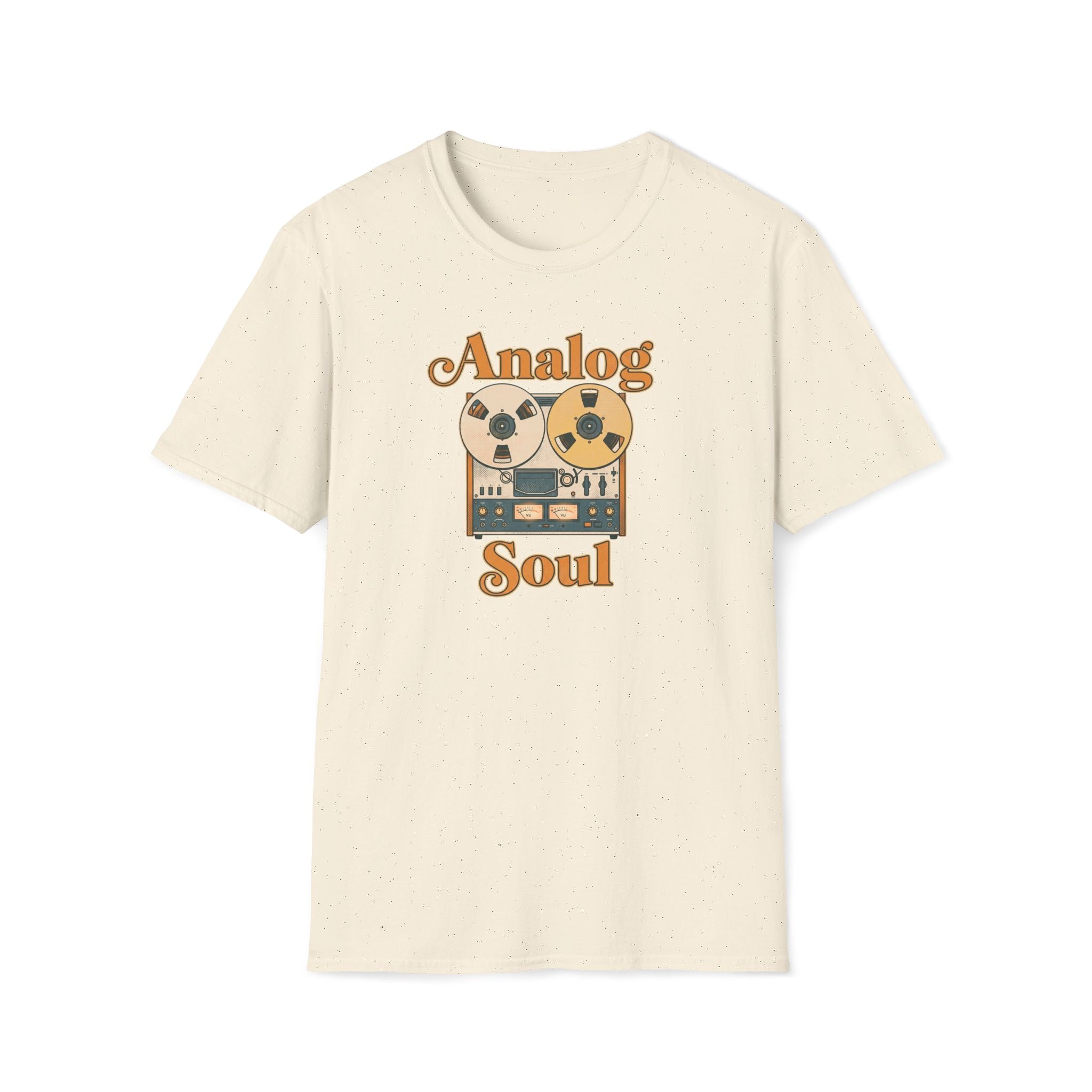 Analog Soul T-Shirt — Retro Reel-to-Reel Music Tee