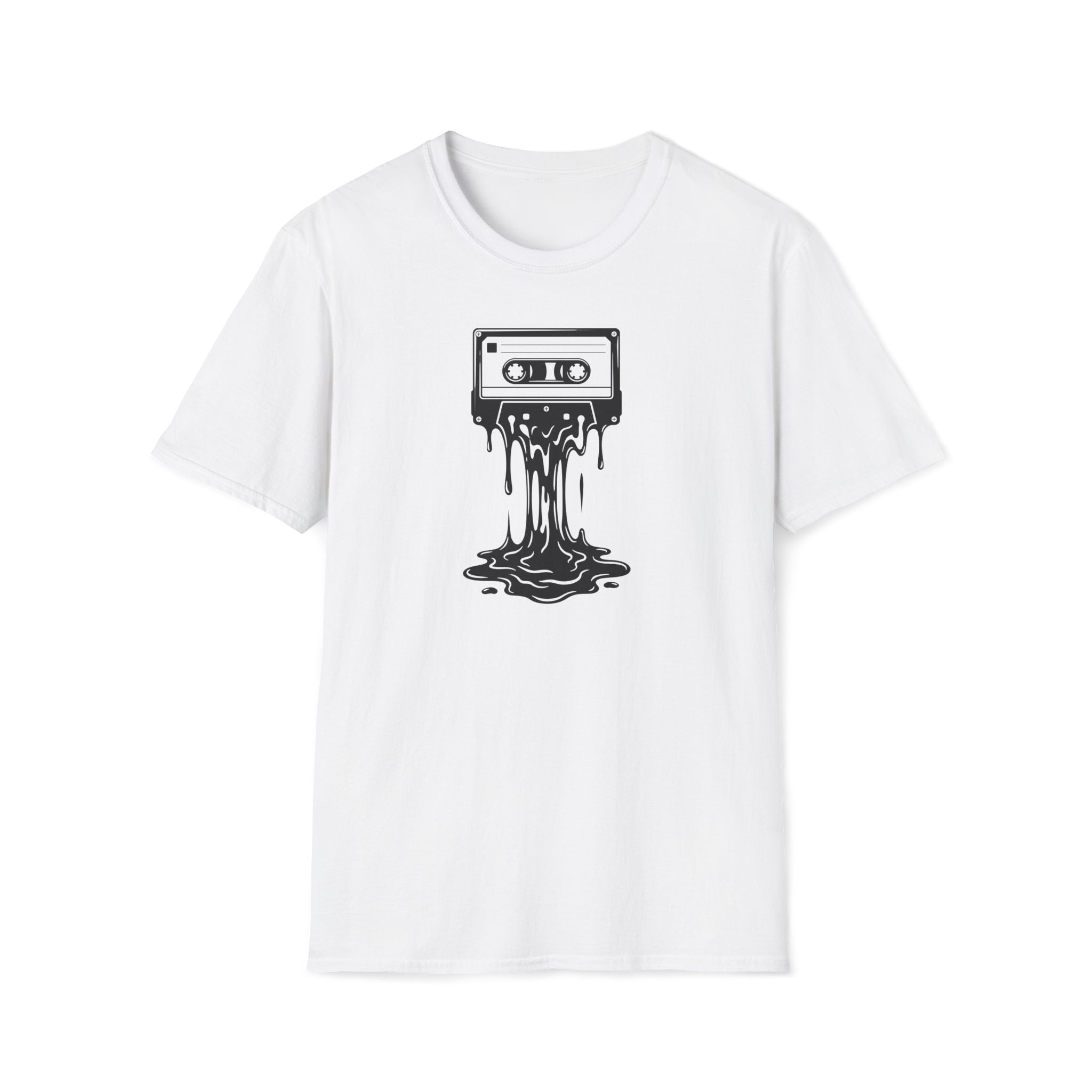 Melting Cassette Tape T-Shirt — Retro Music Graphic Tee