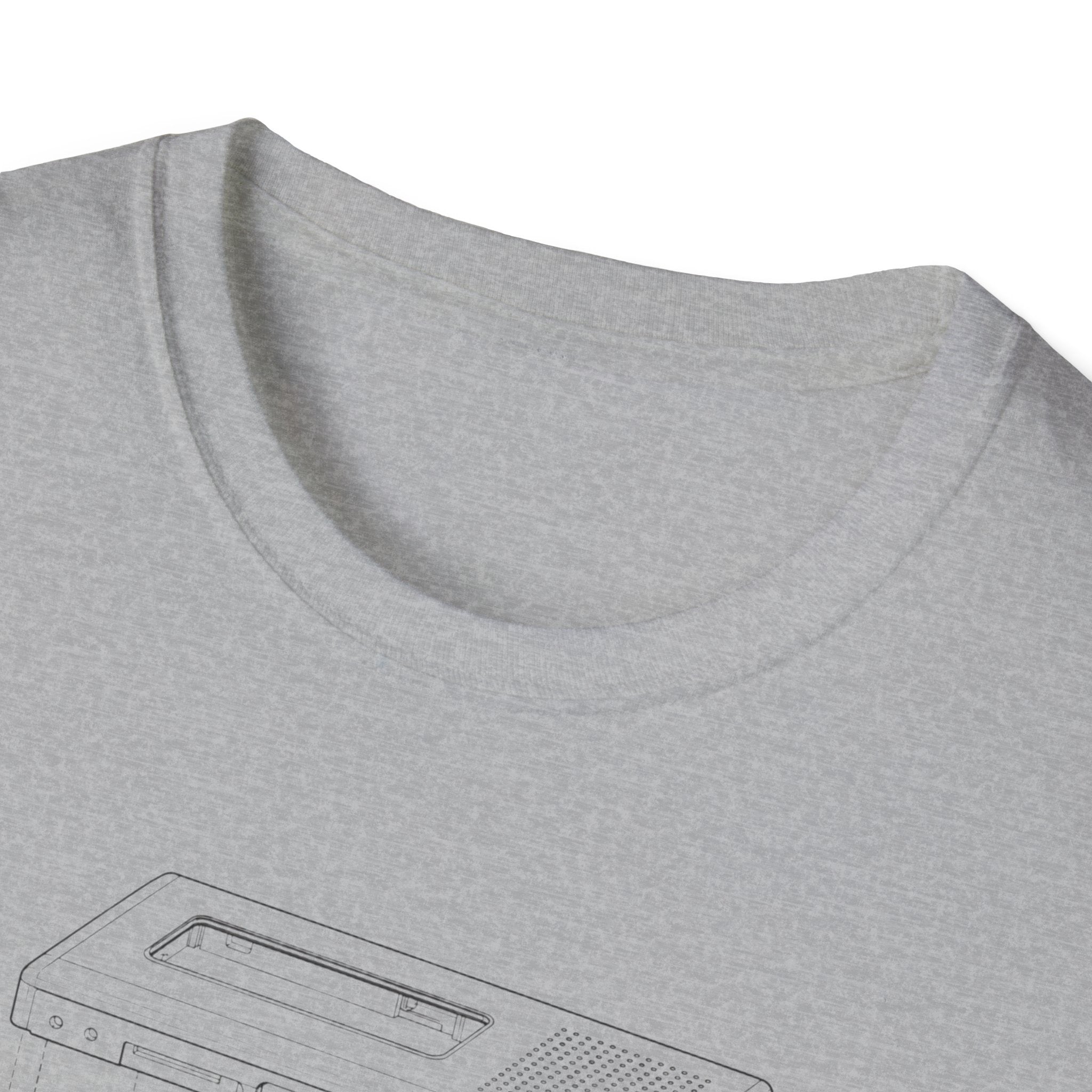 Cassette Tape Schematic T-Shirt — Retro Audio Diagram Tee
