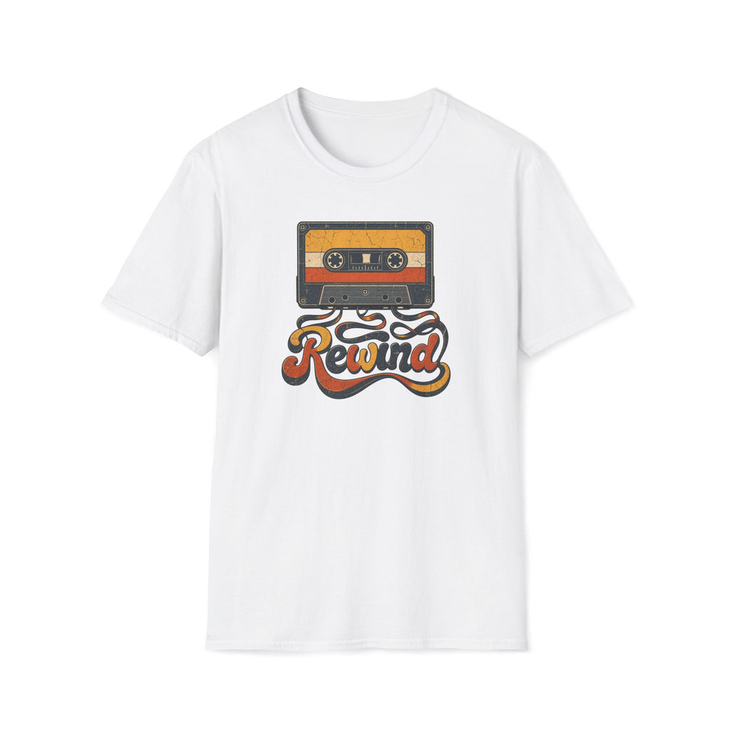 Retro Cassette 'Rewind' T-Shirt