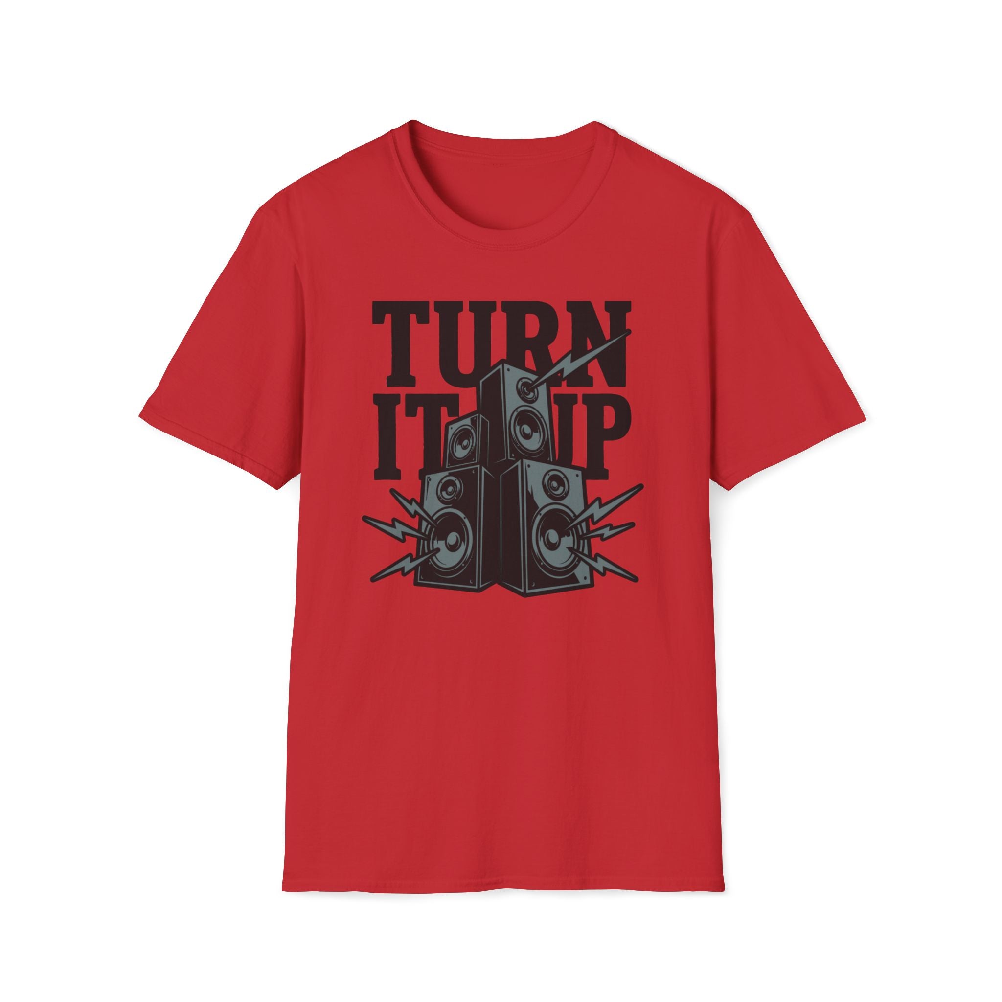 Turn It Up Speaker Stack T-Shirt — Loud Music Graphic Tee