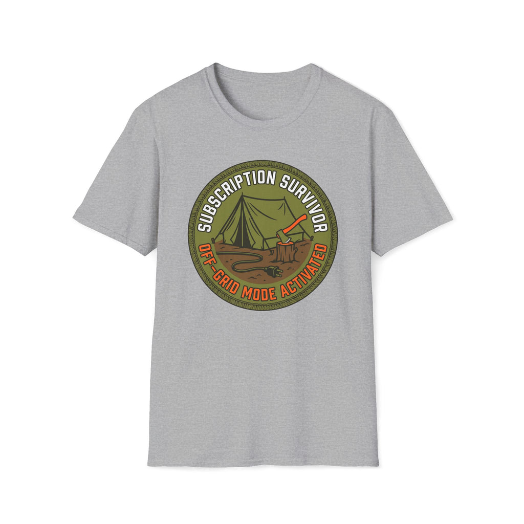 Subscription Survivor Camping Graphic T-Shirt