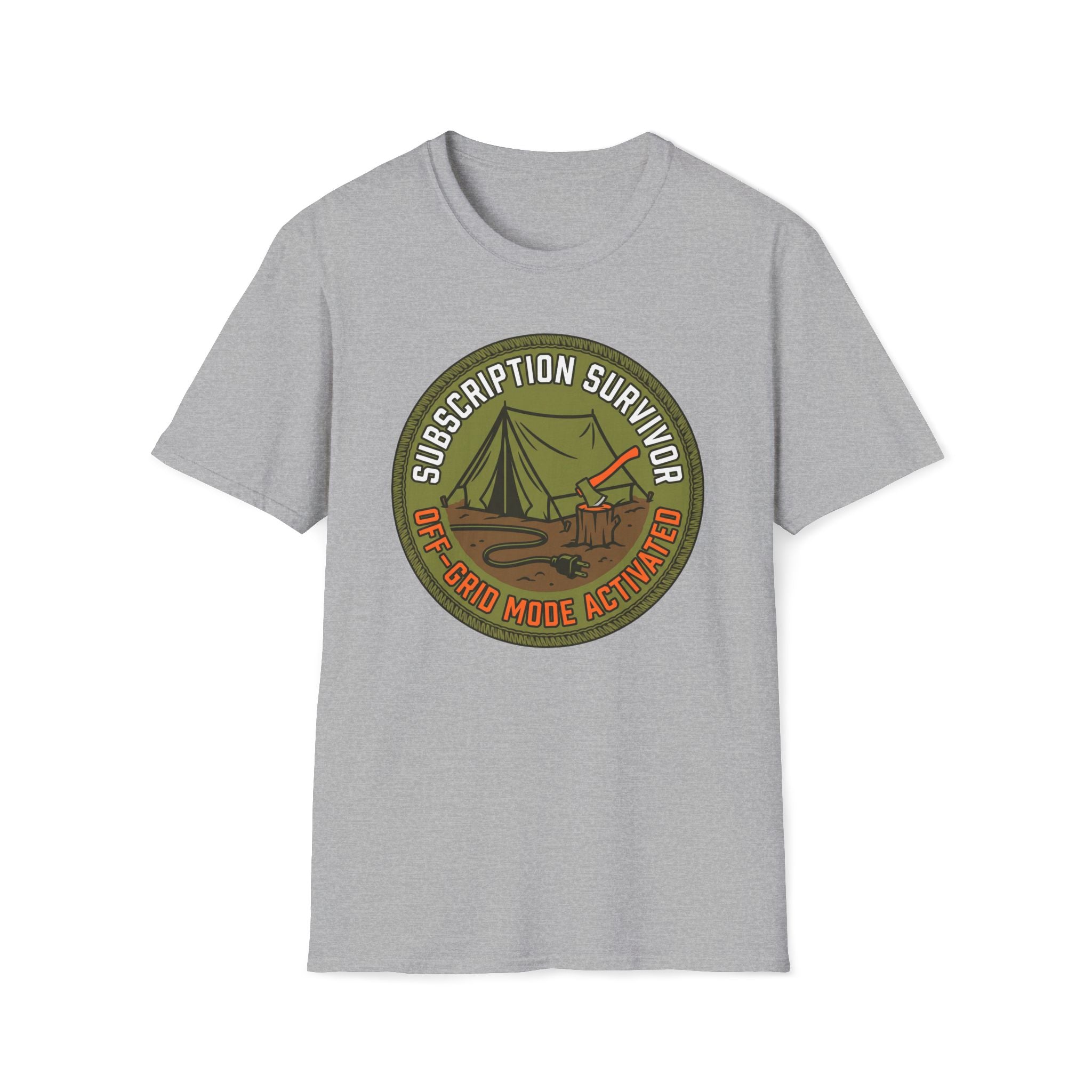 Subscription Survivor Camping Graphic T-Shirt