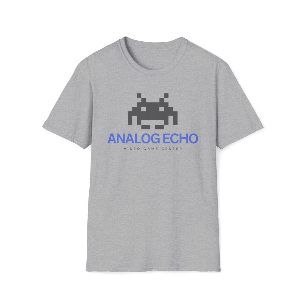 Analog Echo Video Game T-Shirt — Retro Space Invader Gaming Tee