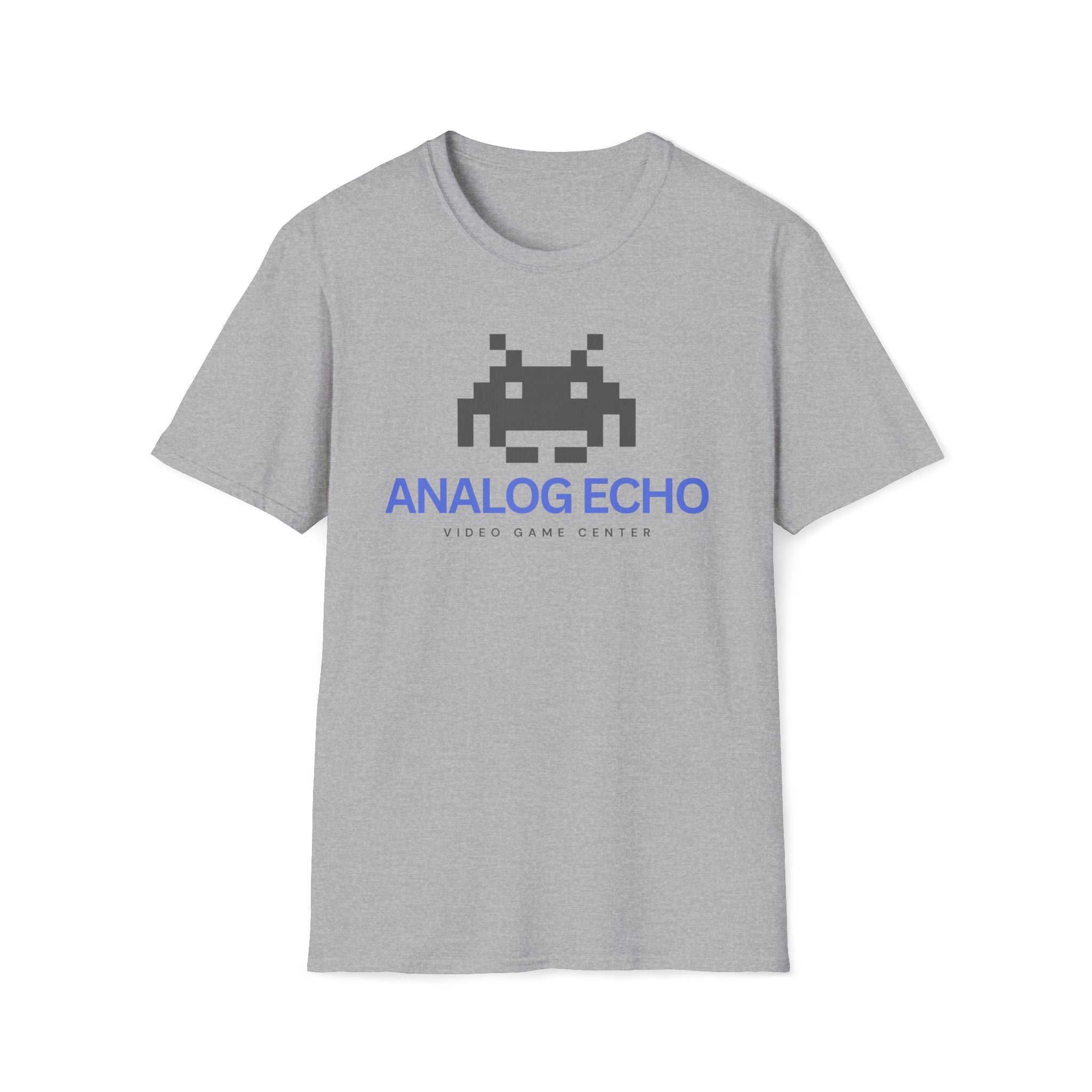 Analog Echo Video Game T-Shirt — Retro Space Invader Gaming Tee